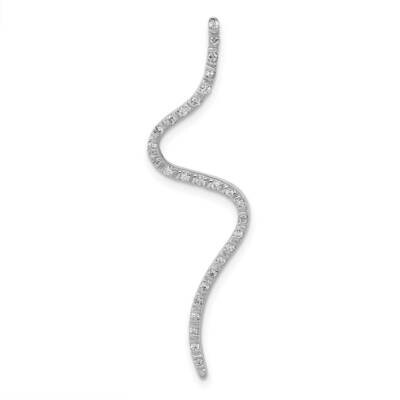 Fancy 1/6Ct. Diamond Curved Line Chain Slide 14k White Gold PM4815-016-WA, MPN: PM4815-016-WA, 1911…