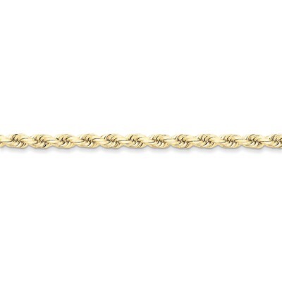 5mm Handmade Diamond-cut Rope Chain 30 Inch 10k Gold 10K035-30, MPN: 10K035-30, 886774400099