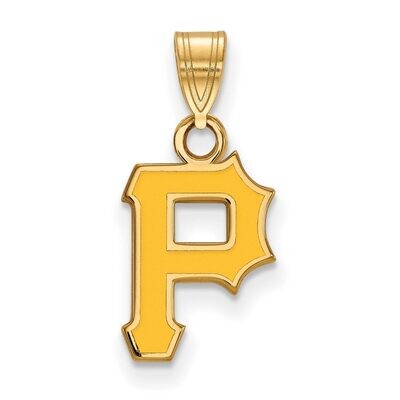 Pittsburgh Pirates Small Enamel Pendant Gold-plated Silver GP009PIR, MPN: GP009PIR, 886774909509