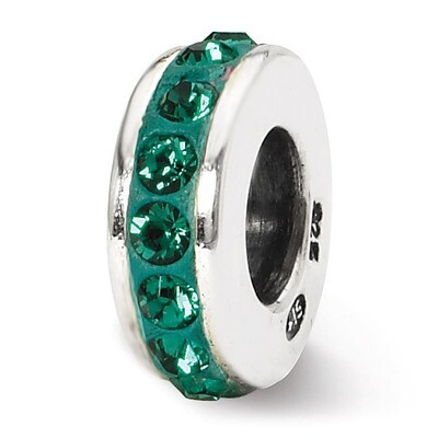 May Single Row Swarovski Elements Bead - Sterling Silver QRS1264MAY, MPN: QRS1264MAY, 883957302133