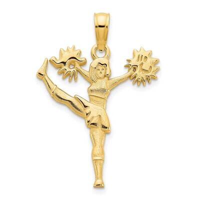 Cheerleader Charm 14k Gold D5220, MPN: D5220,