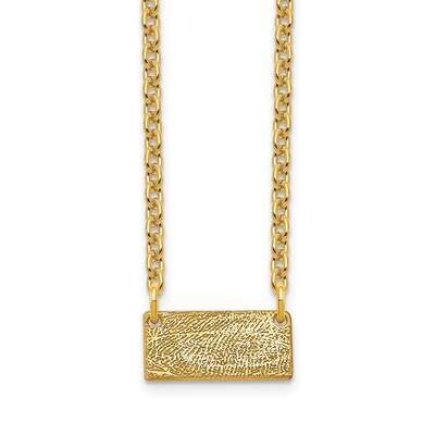 Short Fingerprint Necklace 10k Gold 10XNA1082Y, MPN: 10XNA1082Y,