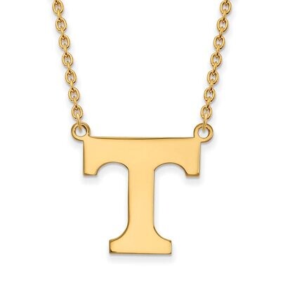 University of Tennessee Large Pendant with Chain Necklace Gold-plated Silver GP016UTN-18, MPN: GP01…