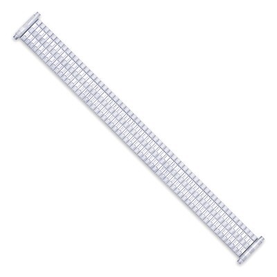 12-16mm Silver-tone ThinFlexo Satin Mirror Expansion Watch Band BA273, MPN: BA273, 886774146058