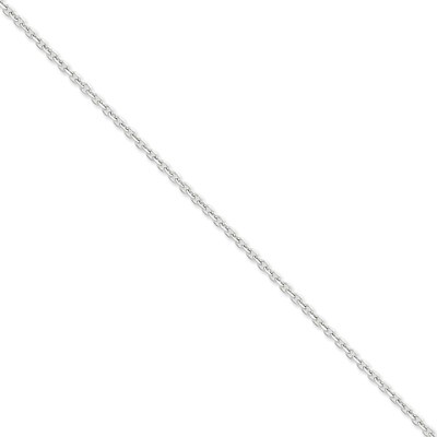 3mm Diamond-cut Cable Chain 16 Inch 14k White Gold PEN200-16, MPN: PEN200-16, 886774104133
