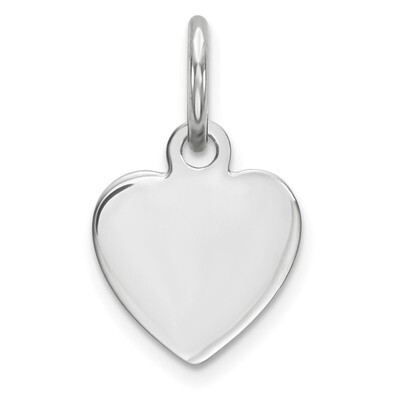 Engravable Heart Polished Front Back Disc Charm Sterling Silver QM388/18P, MPN: QM388/18P, 88677412…