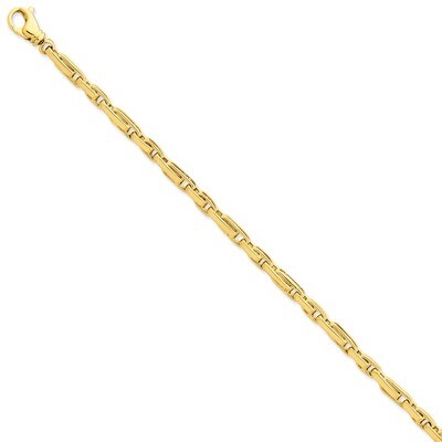 4.5mm Polished Fancy Link Chain 9 Inch 14k Gold LK738-9, MPN: LK738-9, 191101654633