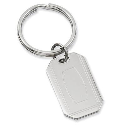 Kelly Waters with Engravable Area Key Ring Rhodium-plated GP3809, MPN: GP3809, 196904089651