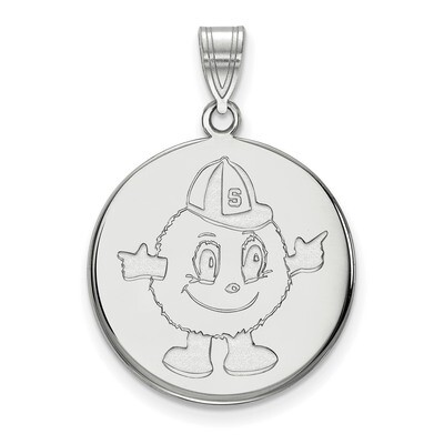 Syracuse University Large Disc Pendant 14k White Gold 4W049SYU, MPN: 4W049SYU, 886774850306