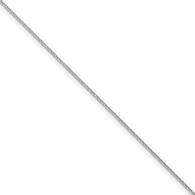 7 Inch 1.25mm Diamond-cut Round Spiga Chain Sterling Silver QSR035-7, MPN: QSR035-7, 886774408767