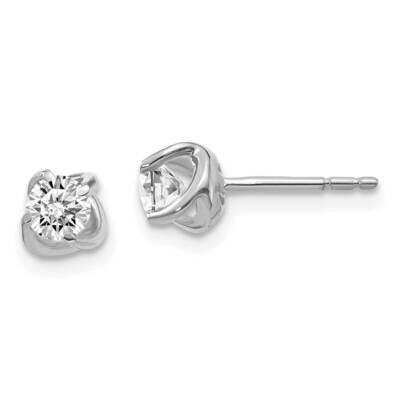 Fancy Twist Diamond Earrings 14k White Gold EM5448-050-WA, MPN: EM5448-050-WA, 883957453439