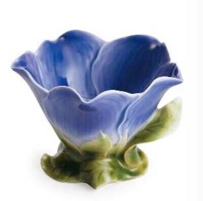 Franz Porcelain Periwinkle Flower Tealight Holder FZ01066, MPN: FZ01066,