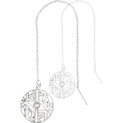 Nikki Lissoni Wild Free Threader Earrings with Tag Silver-Plated 20mm EA2012SM, MPN: EA2012SM, 8719…