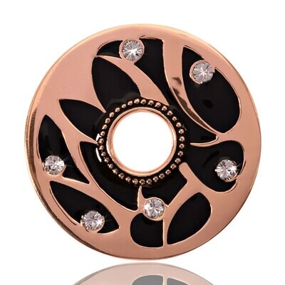 Nikki Lissoni Midnight Dream Rose Gold Plated 33mm Coin C1049RGM, MPN: C1049RGM, 8718627461488