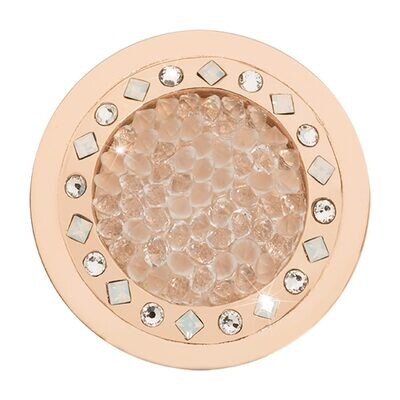 Nikki Lissoni Rock with You with Clear Swarovski Crystals Rose Gold-plated 33mm Coin C1618RGM, MPN:…