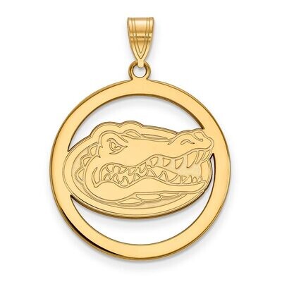 University of Florida L Pendant in Circle Gold-plated Silver GP034UFL, MPN: GP034UFL, 886774936888