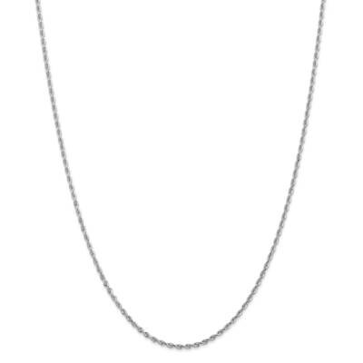 2mm Diamond-Cut Quadruple Rope Chain 26 Inch 10k White Gold 10WQT016-26, MPN: 10WQT016-26, 19110171…