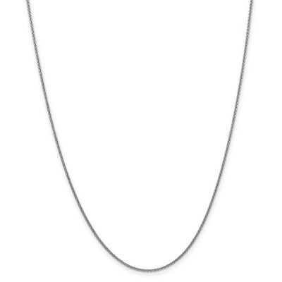 Leslie&#39;s 1.4 mm Round Cable Chain 16 Inch 14K White Gold HB-7166-16, MPN: 7166-16, 191101643989