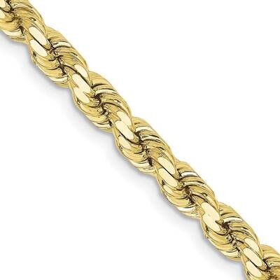 4.25mm Diamond-Cut Rope Chain 20 Inch 10k Gold 10K033-20, MPN: 10K033-20, 191101726736