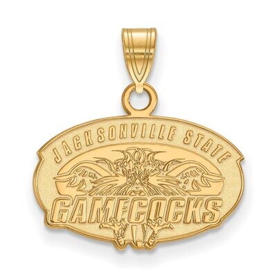 Jacksonville State University Small Pendant Gold-plated Silver GP002JAC, MPN: GP002JAC, 886774892788