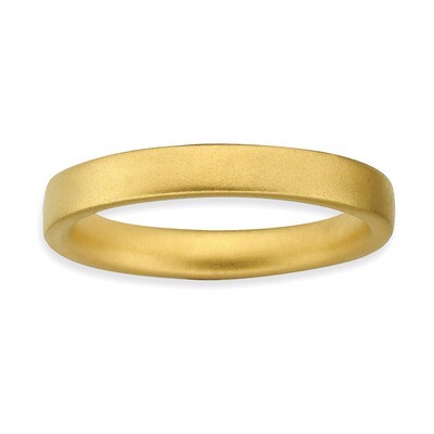 Gold-plated Satin Ring - Sterling Silver QSK270, MPN: QSK270, 883957147109