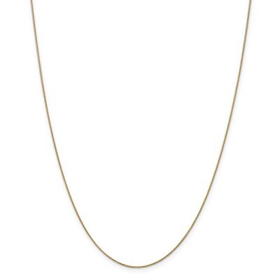 24 Inch Diamond -cut 0.65mm Spiga Pendant Chain 14k Gold PEN156S-24, MPN: PEN156S-24, 191101360343