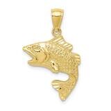 Textured Bass Pendant 10k Gold Polished 10K5356, MPN: 10K5356,