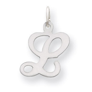 Die Struck Initial L Charm 14k White Gold YC249L, MPN: YC249L, 883957971278