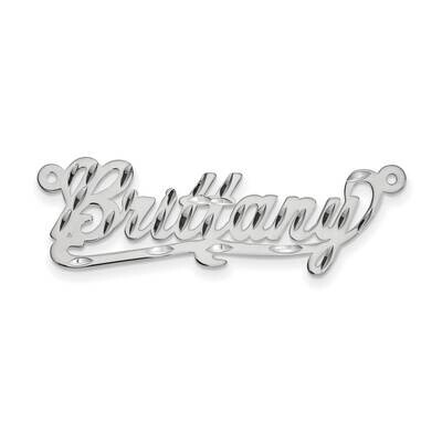 10K .013 Gauge White Gold Polished Diamond-cut Name Plate 10k Gold 10XNA158W, MPN: 10XNA158W, 88395…