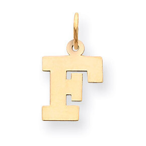 Small Block Initial F Charm 14k Gold YC664F, MPN: YC664F, 883957972800