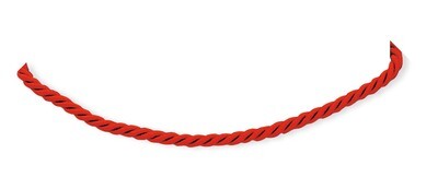 18 Inch 1Red Satin Cord Necklace Sterling Silver QK47-18, MPN: QK47-18, 883957526379