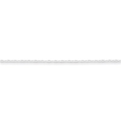 20 Inch 1.4mm Beveled Oval Cable Chain Sterling Silver QPE44-20, MPN: QPE44-20, 883957981055