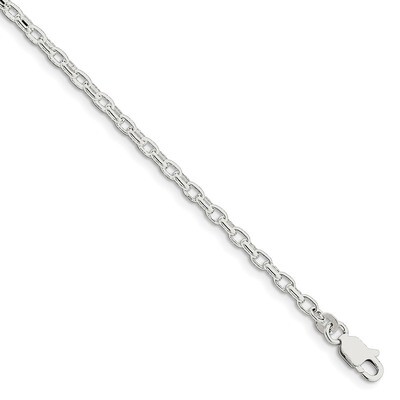 2.75mm Oval Rolo Bracelet 7 Inch Sterling Silver QFC194-7, MPN: QFC194-7, 191101394232