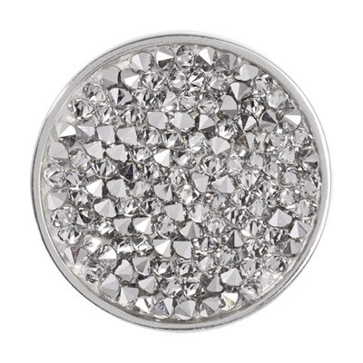 Nikki Lissoni Clear Rock Crystal Silver-Plated 33mm Coin C1258SM, MPN: C1258SM, 8718627466308