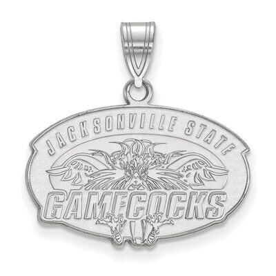 Jacksonville State University Medium Pendant 10k White Gold 1W003JAC, MPN: 1W003JAC, 886774770390