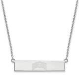 The Ohio State University Small Bar Necklace Sterling Silver Rhodium-plated SS092OSU-18, MPN: SS092…