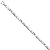 5.65mm Polished Link Chain 24 Inch 14k White Gold WLK365-24, MPN: WLK365-24, 191101715228