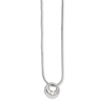 Kelly Waters Open Circle Diamond Necklace 18 Inch Rhodium-plated KW152-18, MPN: KW152-18, 883957766…