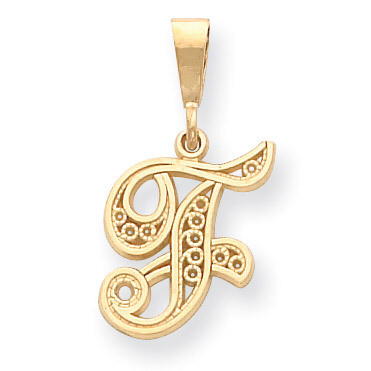 Initial F Charm 14k Gold C569F, MPN: C569F, 883957861081