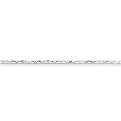 24 Inch 2mm 8 Side Diamond Cut Cable Chain Sterling Silver QHC035-24, MPN: QHC035-24, 886774414560