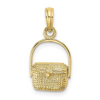 2-D Nantucket Basket Charm 10k Gold 10K7966, MPN: 10K7966,
