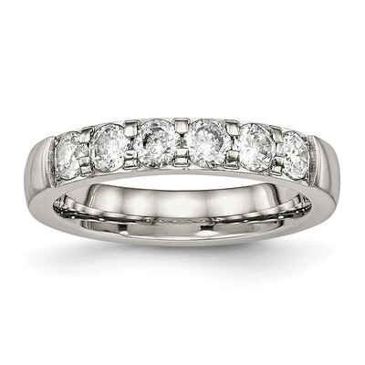 CZ Diamond 4.00mm Band Stainless Steel Polished SR524, MPN: SR524, 191101553332