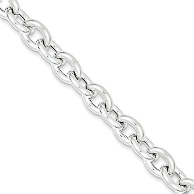 7.5 Inch Link Bracelet Sterling Silver Fancy QG1553-7.5, MPN: QG1553-7.5, 883957947778
