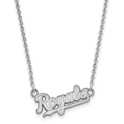 Kansas City Royals Small Pendant with Necklace Sterling Silver SS018ROY-18, MPN: SS018ROY-18, 88677…
