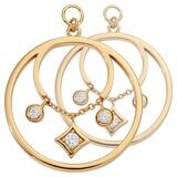 Nikki Lissoni Elegance Earring Coins Gold-plated 23mm EAC2073GL, MPN: EAC2073GL, 8719075307649