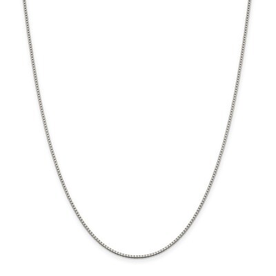 22 Inch 1.4mm Box Chain Sterling Silver QBX026-22, MPN: QBX026-22, 886774125923