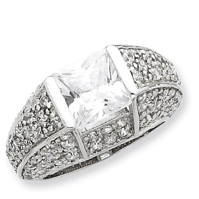 CZ Ring Sterling Silver QR2174-7