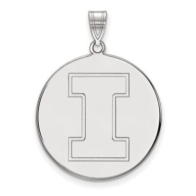 University of Illinois Extra Large Disc Pendant Sterling Silver SS069UIL, MPN: SS069UIL, 8867747081…