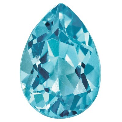 Blue Zircon 5X3Mm Pear Aa Quality Gemstone BZ-0503-PSF-AA, MPN: BZ-0503-PSF-AA,
