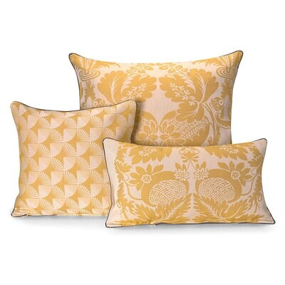 Le Jacquard Francais Soleil Yellow Cushion Cover 23 x 23 Inch 28714, MPN: 28714, 3660269287146